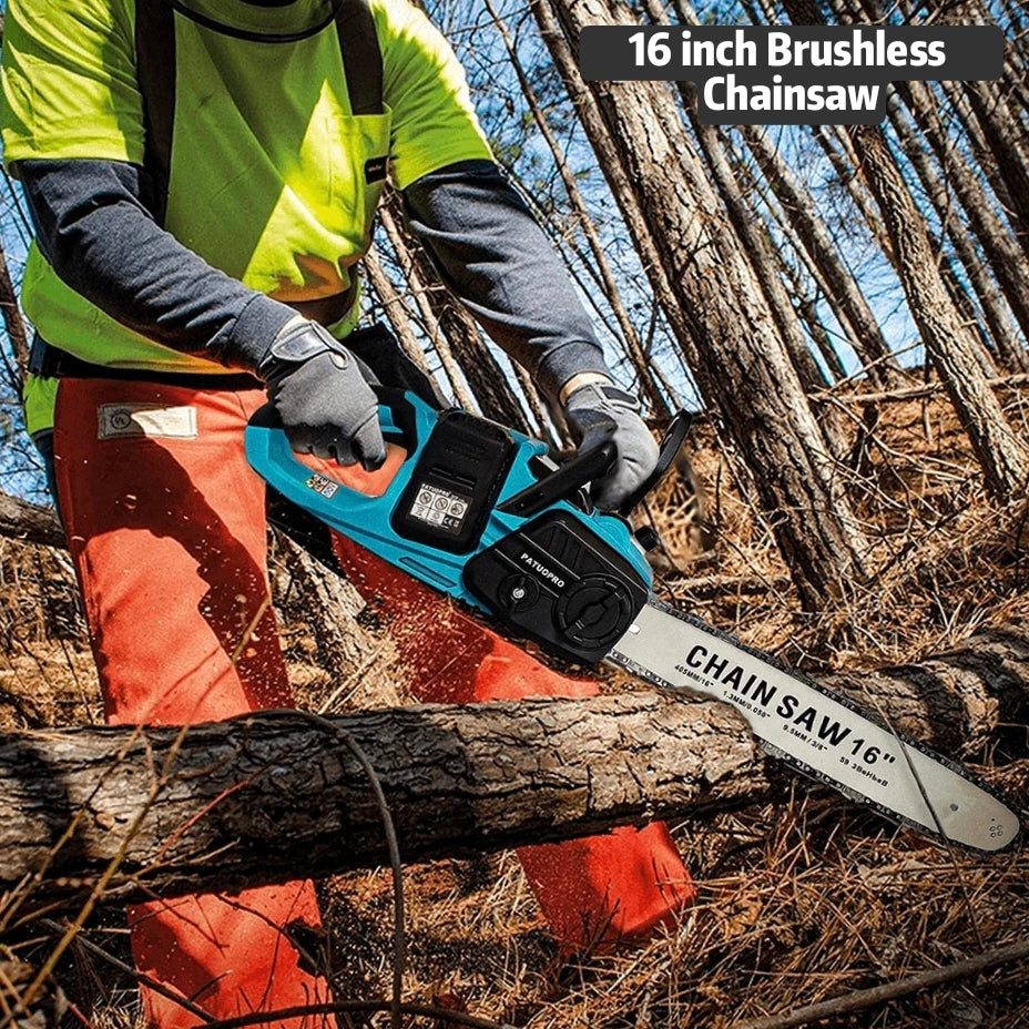 PATUOPRO 16-Inch Brushless Cordless Chainsaw