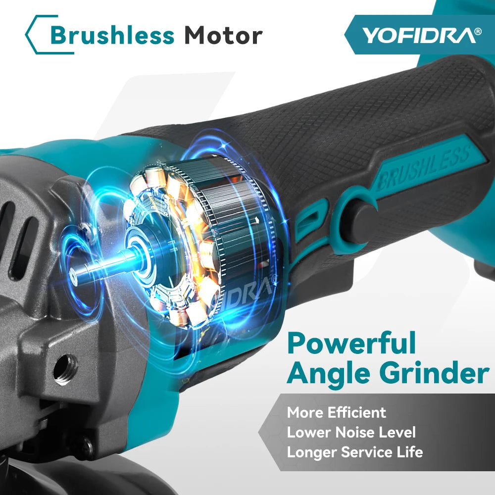 Brushless Cordless Angle Grinder 125mm.