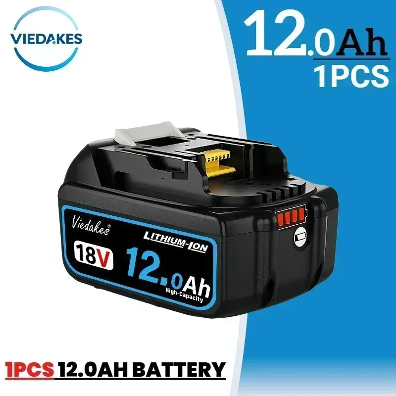 High-Capacity Replacement Battery Compatible with Makita 18V Tools (8Ah/10Ah/12Ah)