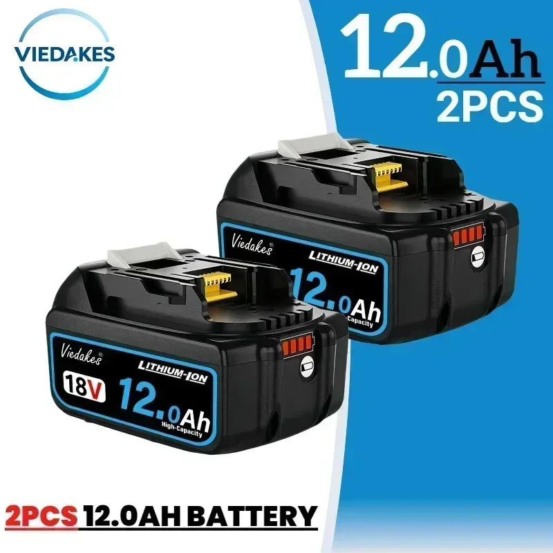 High-Capacity Replacement Battery Compatible with Makita 18V Tools (8Ah/10Ah/12Ah)
