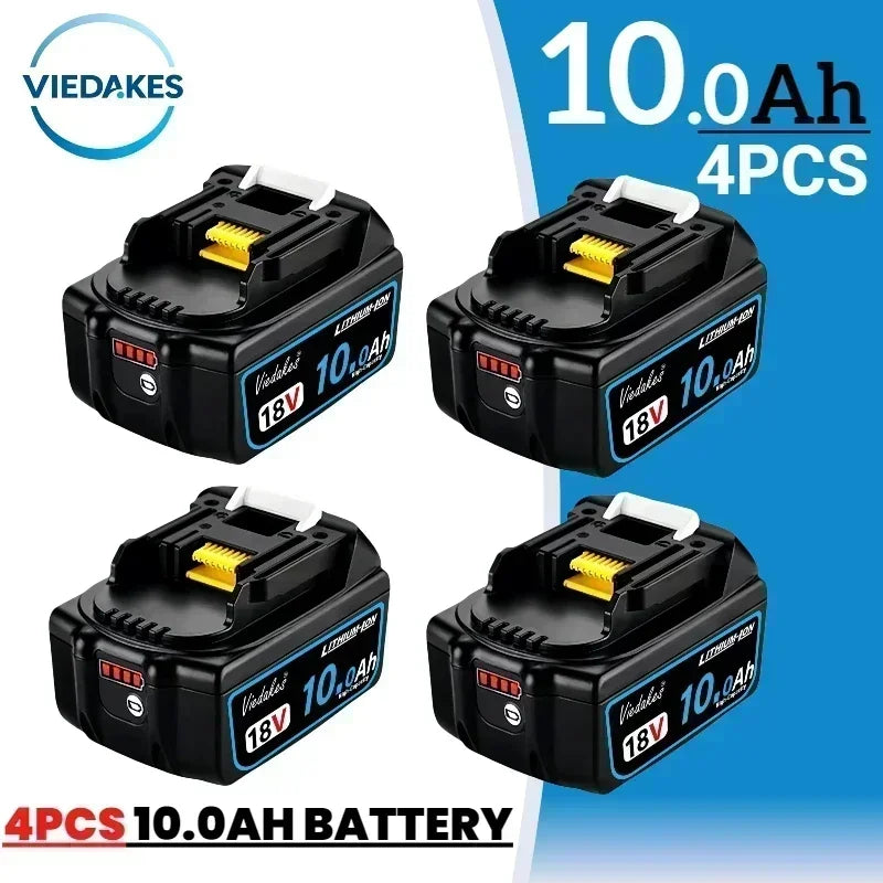 High-Capacity Replacement Battery Compatible with Makita 18V Tools (8Ah/10Ah/12Ah)