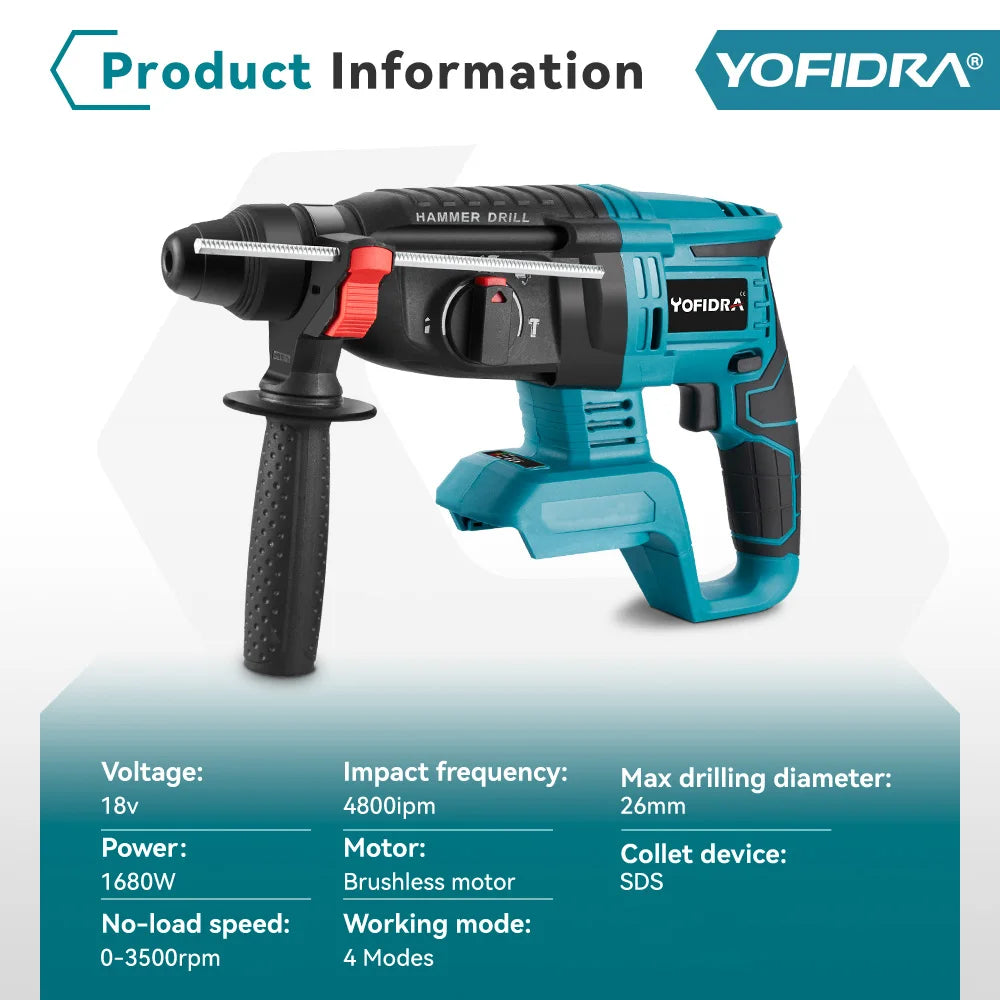 Professional-Grade Rotary Hammer — Power for Concrete, Brick & Masonry Without Premium Brand Prices