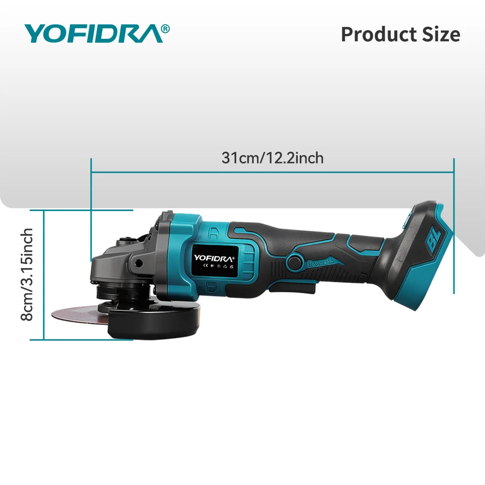 Advanced Brushless Cordless Angle Grinder 125mm – High-Speed, Variable Control.