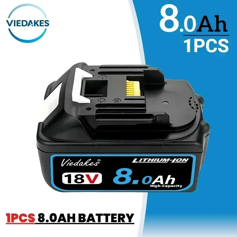 High-Capacity Replacement Battery Compatible with Makita 18V Tools (8Ah/10Ah/12Ah)