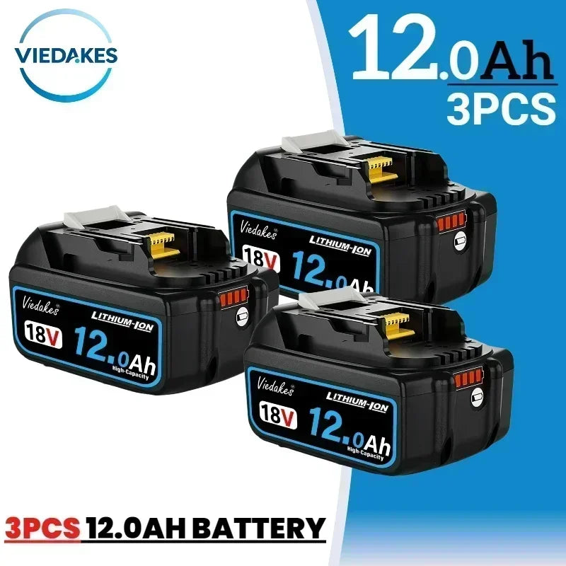 High-Capacity Replacement Battery Compatible with Makita 18V Tools (8Ah/10Ah/12Ah)